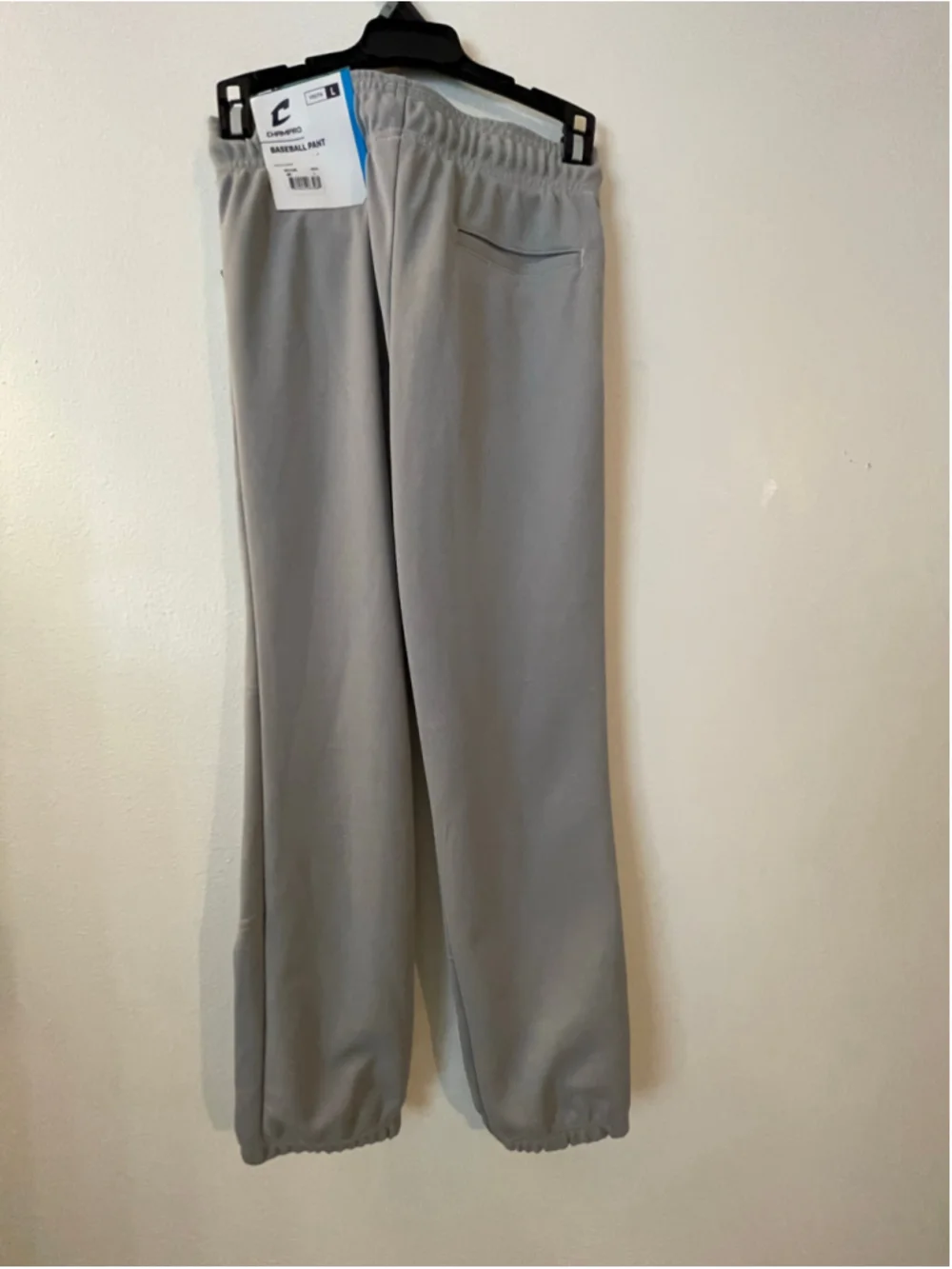 Boys Champro Baseball Pants Size L Grey Athletic Bottoms
